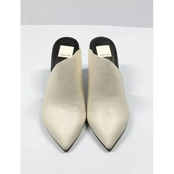 Dolce Vita Women's Camala White Leather High-Heel Mules Size 9 (MSRP $150) - Picture 5 of 10
